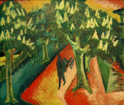 Viale di castagni da Ernst Ludwig Kirchner